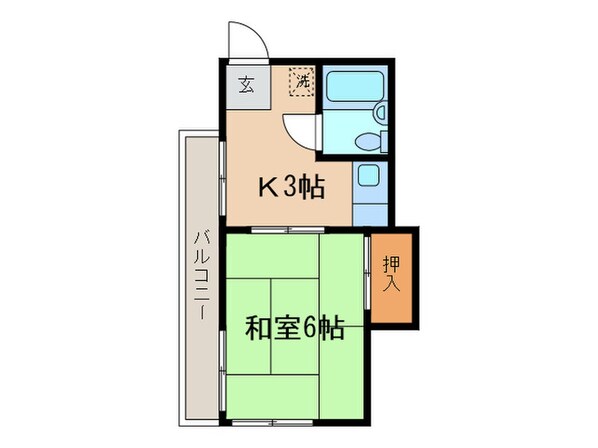 レッドハウスの物件間取画像